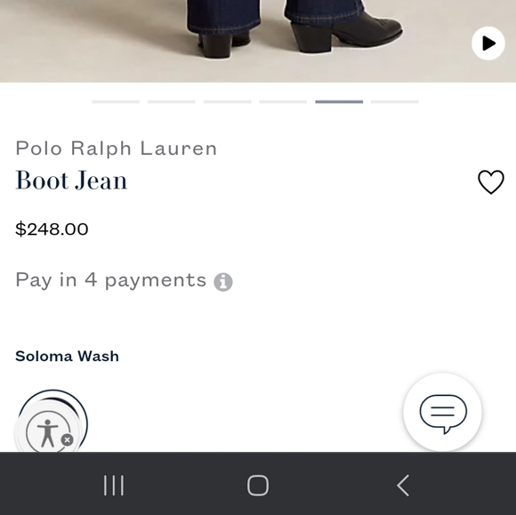 Polo Ralph Lauren Boot Jean sz28 EUC in a Medium dark wash. - Picture 2 of 14